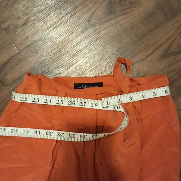 Whitney Eve Rust Orange Wide Leg High Waisted Trousers A6 - Picture 3 of 6